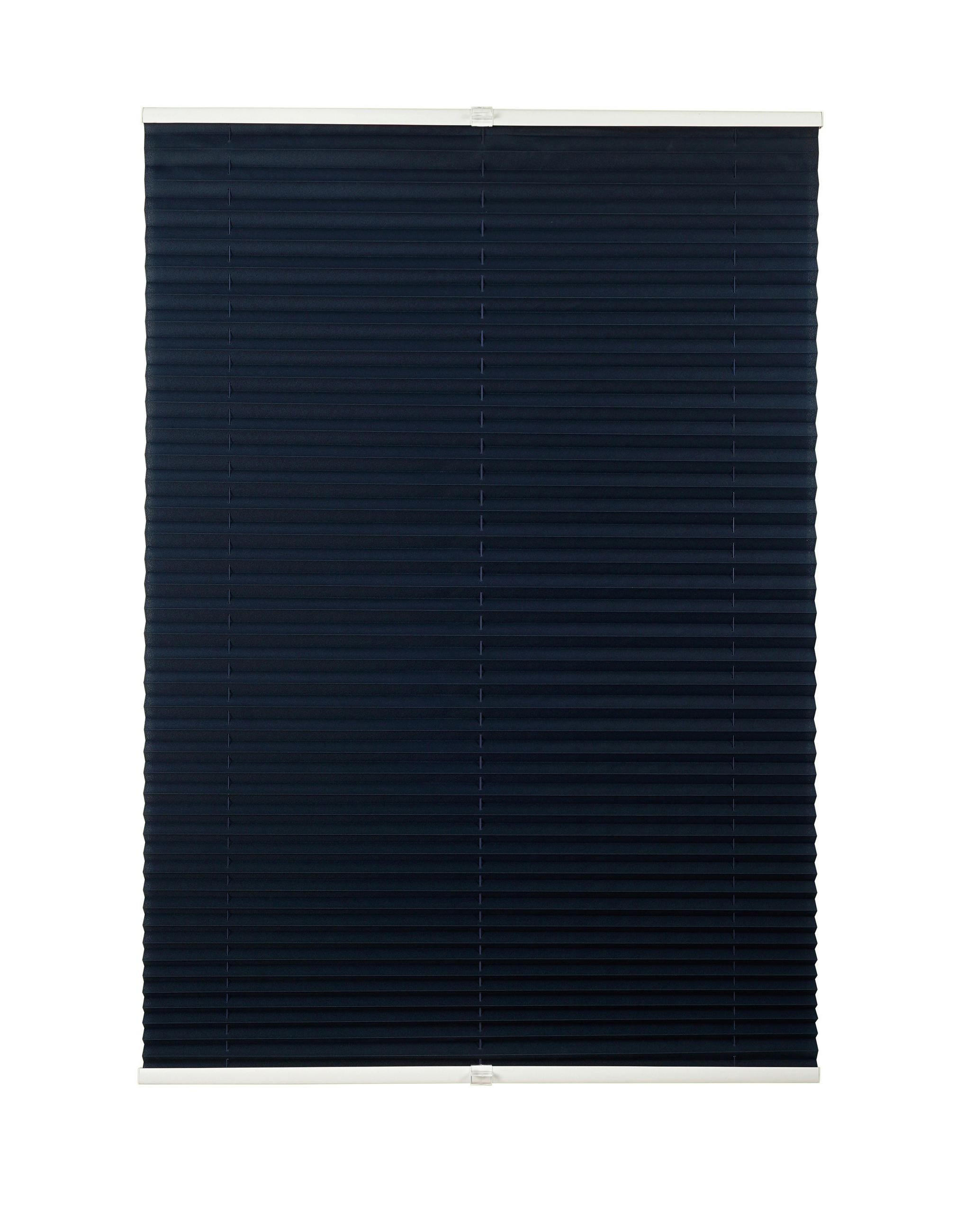 PLISSEE  halbtransparent   100/130 cm   - Dunkelblau, Basics, Textil (100/130cm)