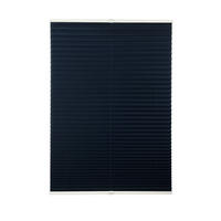 PLISSEE  halbtransparent   100/130 cm   - Dunkelblau, Basics, Textil (100/130cm)