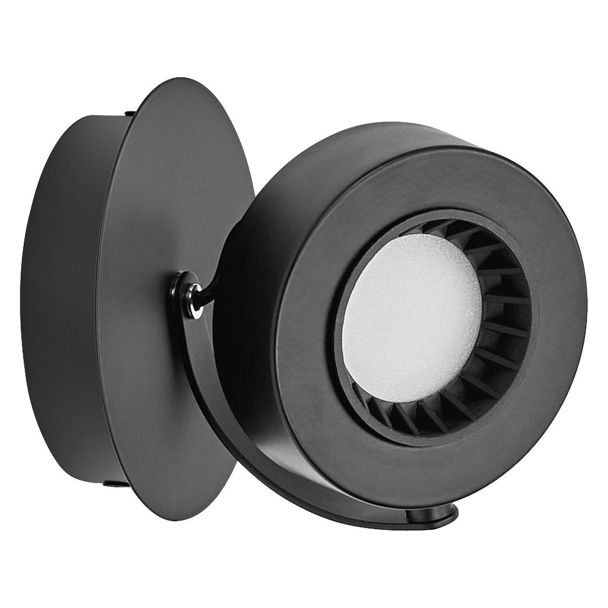 LED-STRAHLER 12,5/14/12 cm   - Schwarz, Basics, Kunststoff/Metall (12,5/14/12cm) - Osram