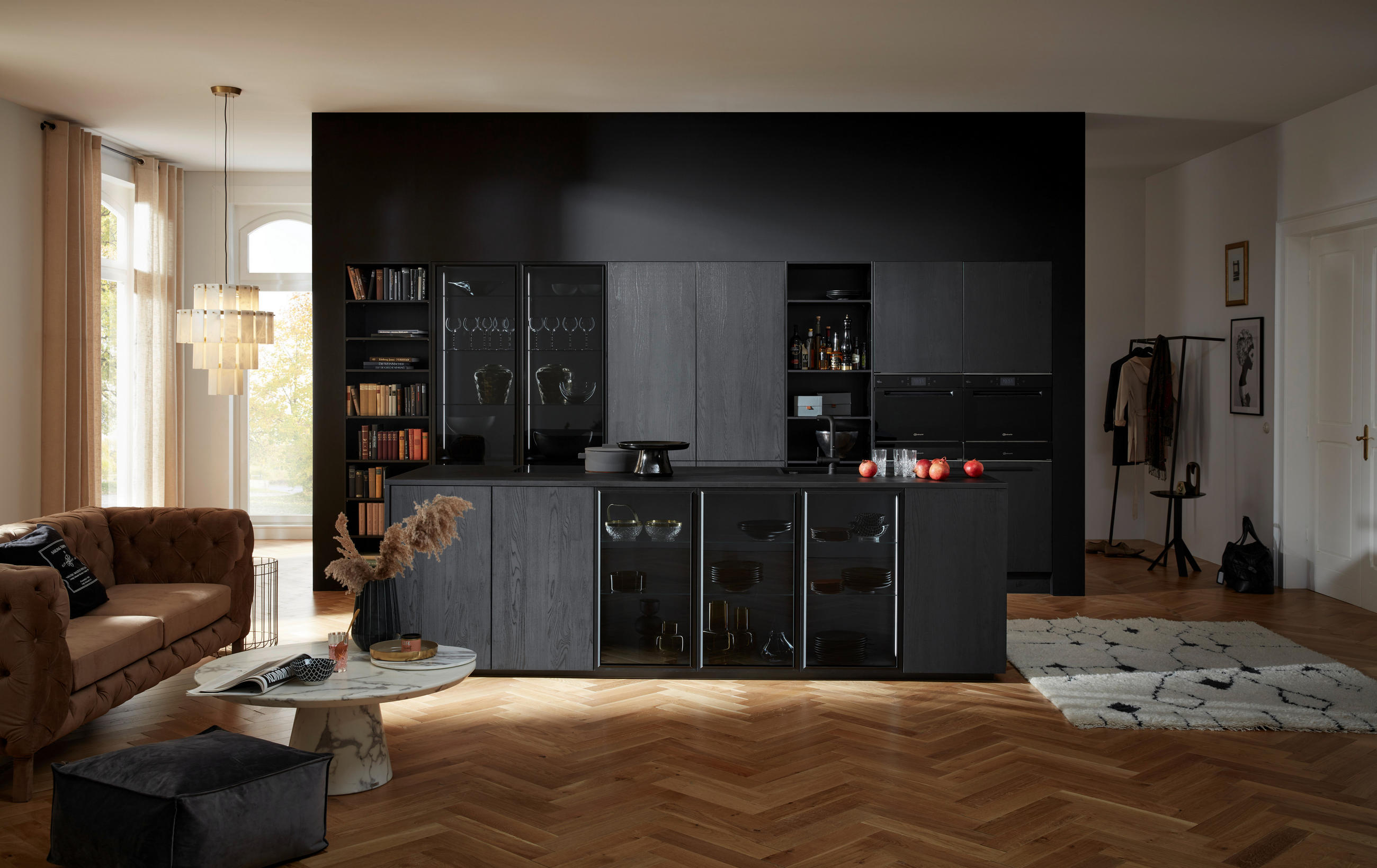 EINBAUKÜCHE   - Eichefarben, Design, Holzwerkstoff - Dieter Knoll