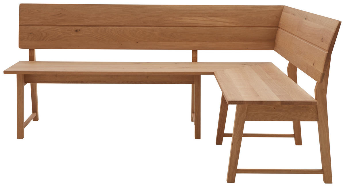 ECKBANK Holz Eichefarben  - Eichefarben, Konventionell, Holz (190/150cm) - Valnatura