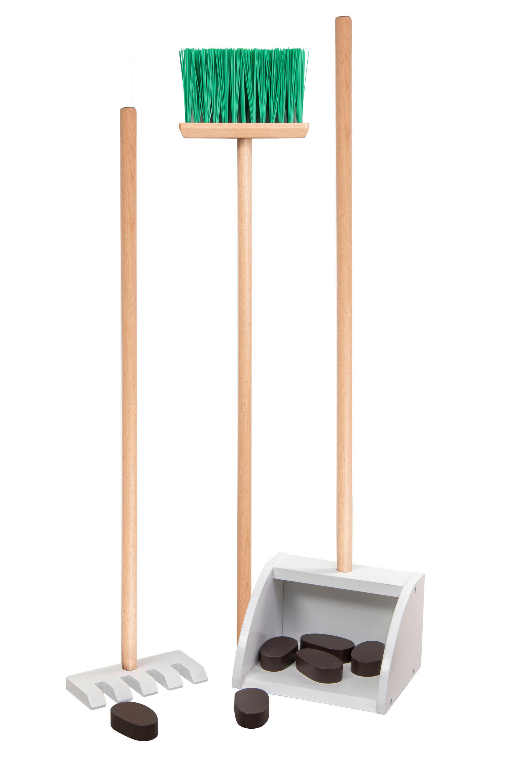 KINDERSPIELSET  - Dunkelbraun/Buchefarben, Basics, Holz/Kunststoff - My Baby Lou