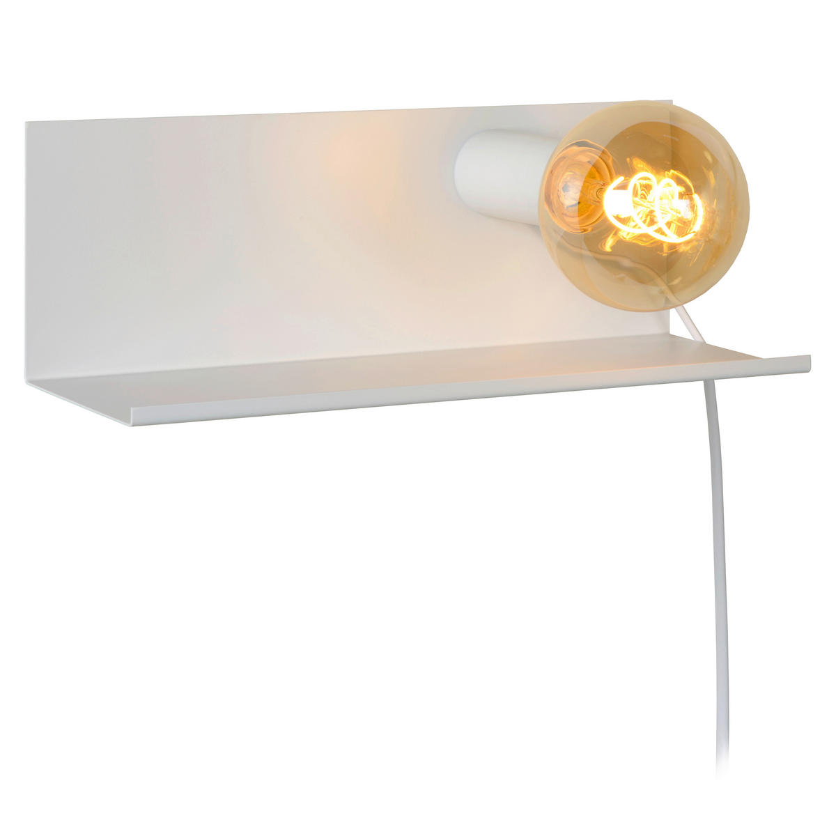 WANDLEUCHTE SEBO 37/13/12.5 cm   - Weiß, Design, Metall (37/13/12.5cm) - Lucide