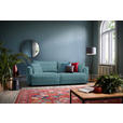 SCHLAFSOFA in Cord Pastellblau  - Pastellblau/Schwarz, Design, Kunststoff/Textil (250/92/105cm) - Carryhome