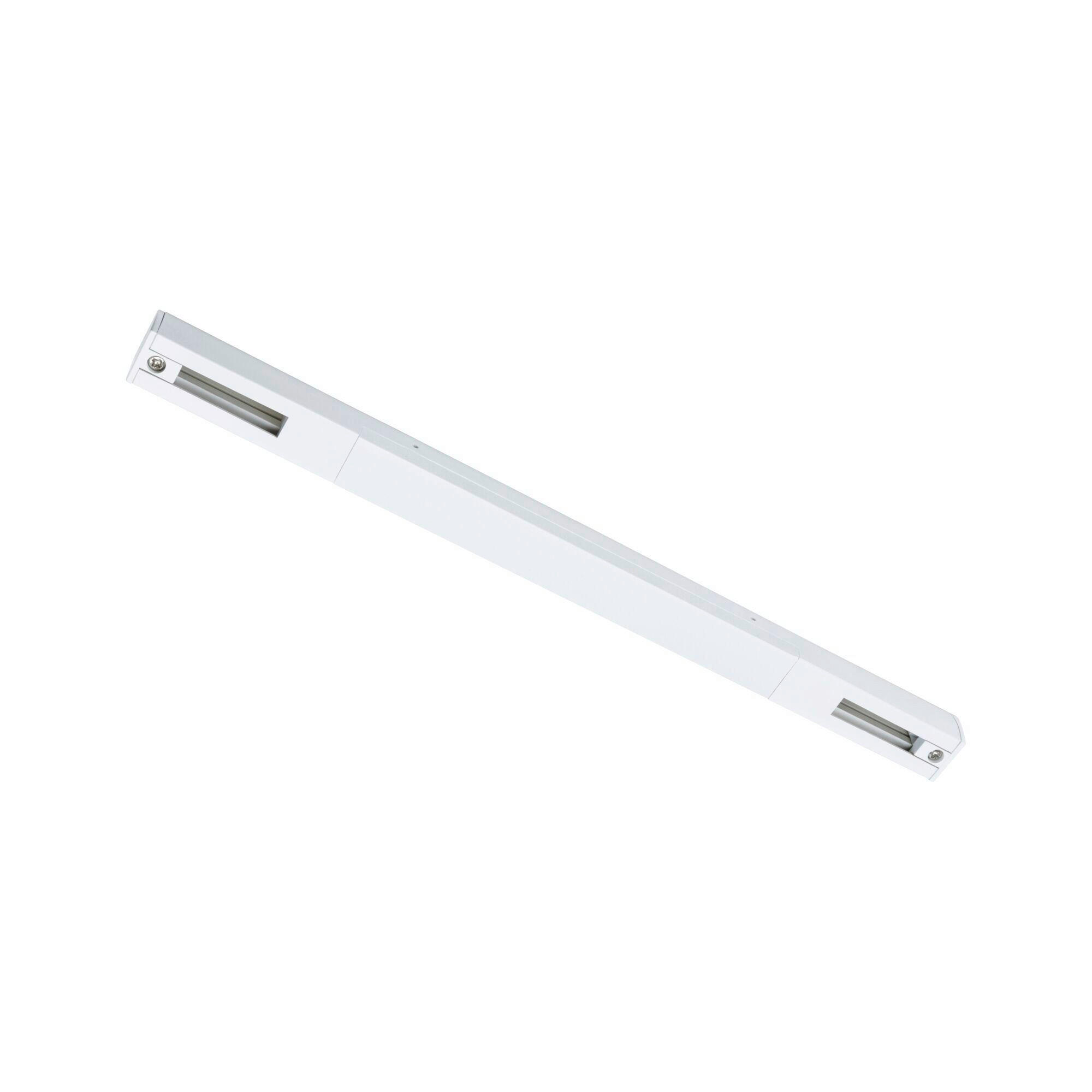 SCHIENENSYSTEM-EINSPEISER URail Middle-Feed max 1000W 1,8/1,8/30,4 cm   - Weiß, Basics, Metall (1,8/1,8/30,4cm) - Paulmann
