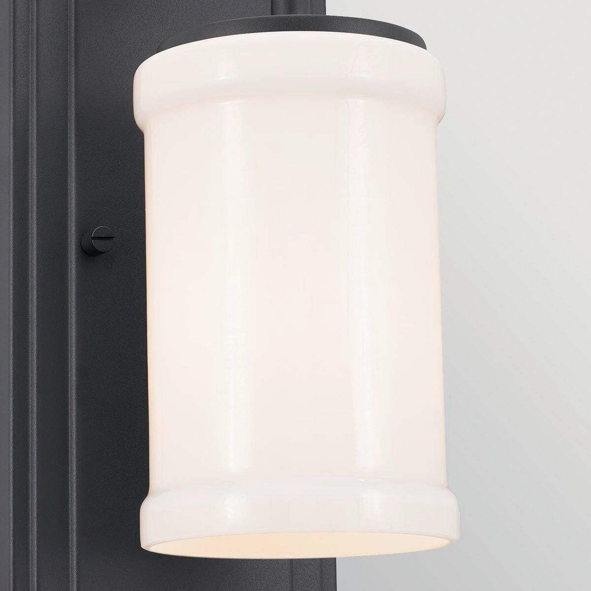 WANDLEUCHTE Kichler 30,5/12,7/15,9 cm  - Schwarz, KONVENTIONELL, Glas/Metall (30,5/12,7/15,9cm) - Elstead Lighting