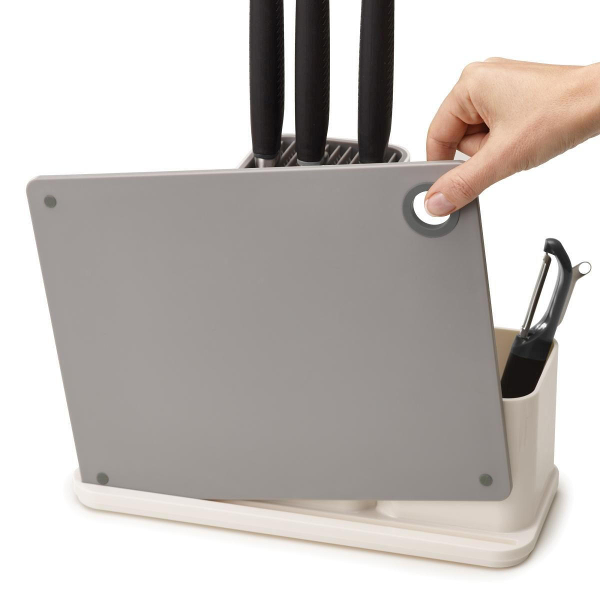 DRŽALO ZA KUHINJSKE PRIPOMOČK    13/22,7/30,8 cm                 - siva/bela, Konvencionalno, umetna masa (13/22,7/30,8cm) - Joseph Joseph