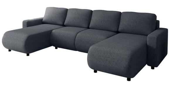 WOHNLANDSCHAFT Anthrazit Webstoff  - Anthrazit/Schwarz, MODERN, Kunststoff/Textil (150/312/150cm) - Xora