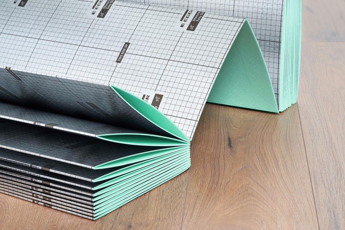 Unterlagsmatte silenzio EASYSD 120/24.5/10 cm  - Silberfarben, KONVENTIONELL, Kunststoff (120/24.5/10cm) - Egger Holzwerkstoffe