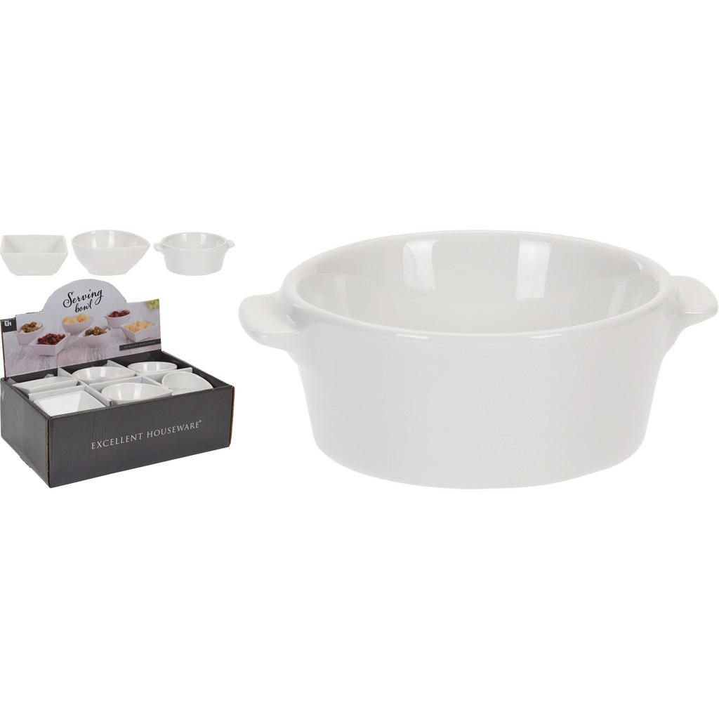 Snackschale Porzellan Weiß Adelchen LxBxH ca.10x7,5x4,5cm