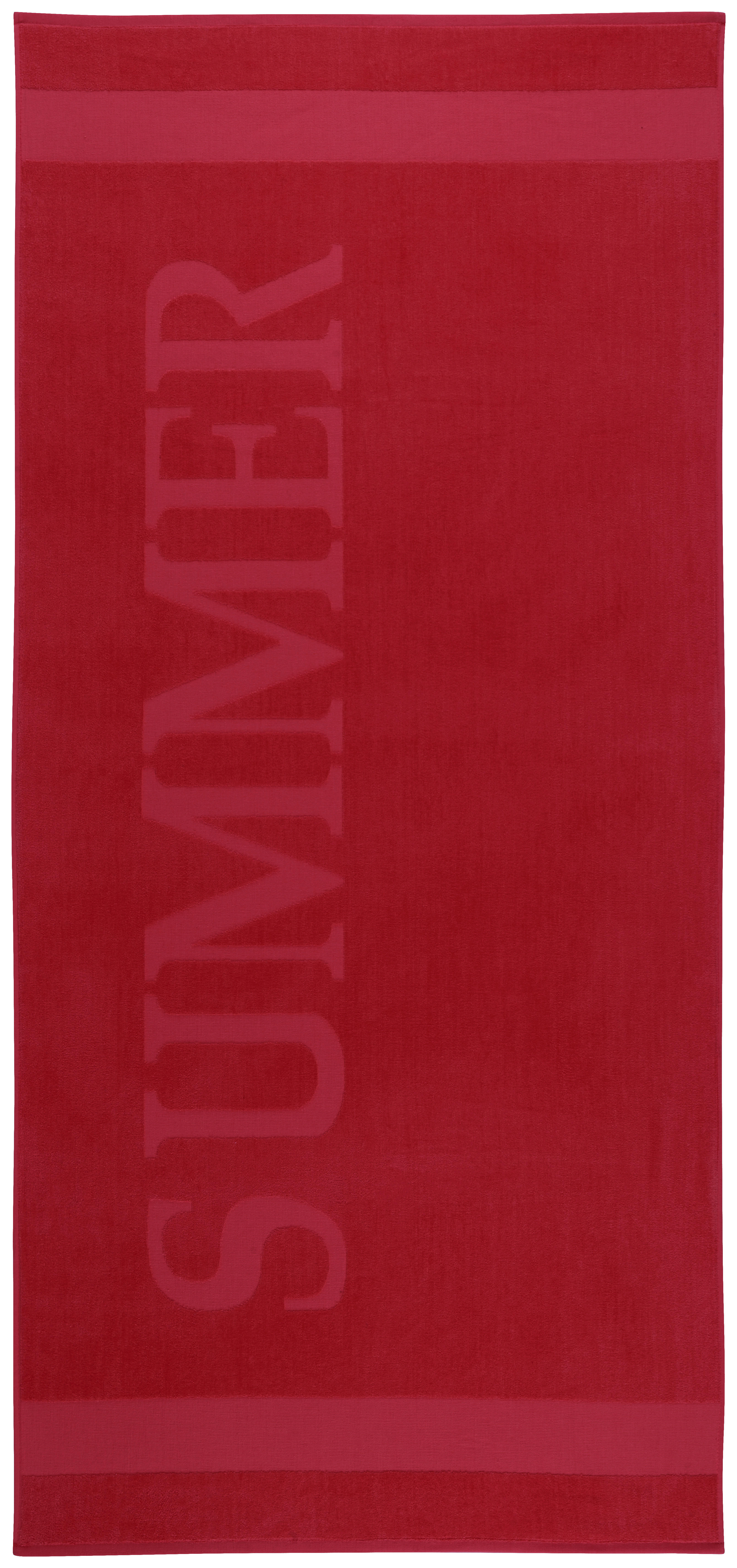STRANDTUCH 80/180 cm  - Rot, KONVENTIONELL, Textil (80/180cm) - Esposa