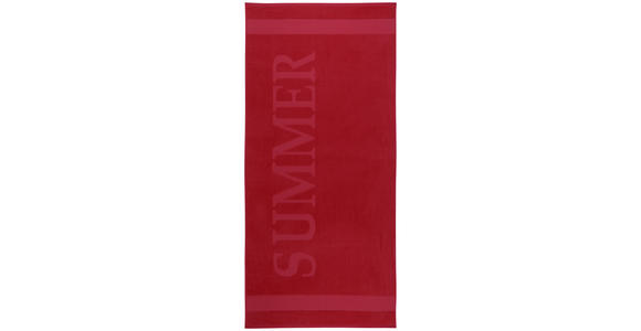 STRANDTUCH 80/180 cm Rot - Rot, KONVENTIONELL, Textil (80/180cm) - Esposa