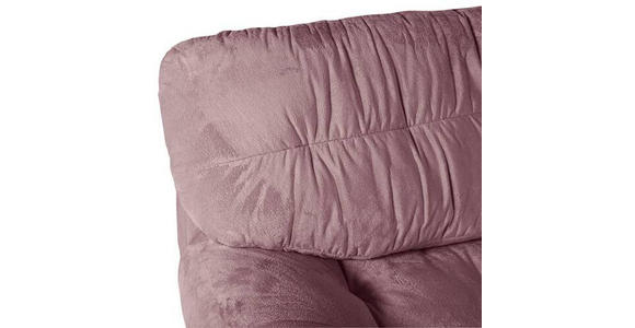 ECKSOFA in Plüsch Rosa  - Schwarz/Rosa, KONVENTIONELL, Kunststoff/Textil (265/170cm) - Carryhome