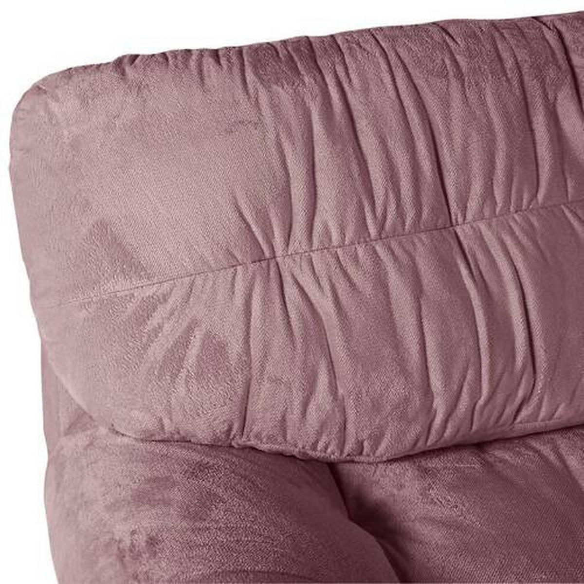 HÖRNSOFFA i plysch rosa  - svart/rosa, Klassisk, textil/plast (265/170cm) - MID.YOU