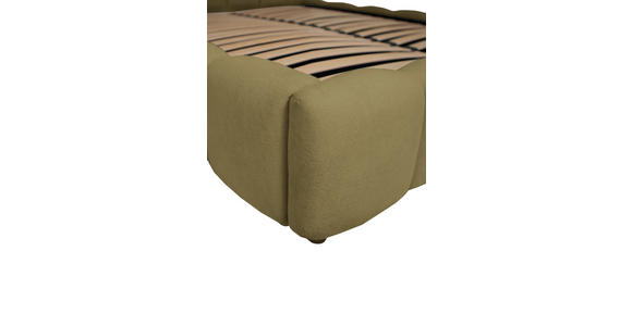 POLSTERBETT Lattenrost, Bettkasten Grün 140/200 cm  - Schwarz/Grün, KONVENTIONELL, Holz/Kunststoff (140/200cm) - Carryhome