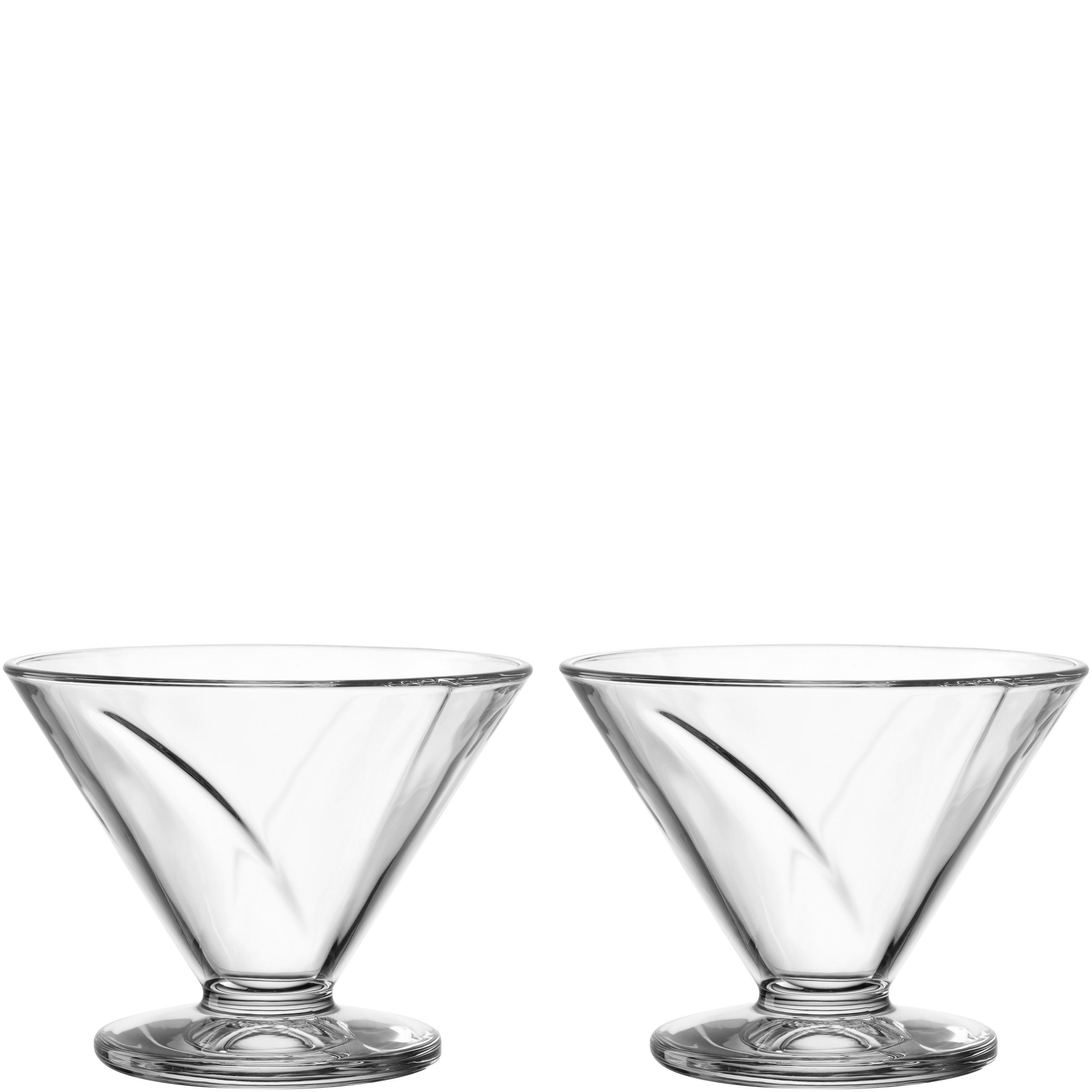 EISSCHALE CONO  - Klar, Basics, Glas (12/9/12cm) - Leonardo