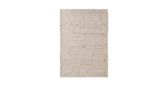HANDWEBTEPPICH 120/170 cm Beige rechteckig  - Beige, Basics, Textil (120/170cm) - Linea Natura