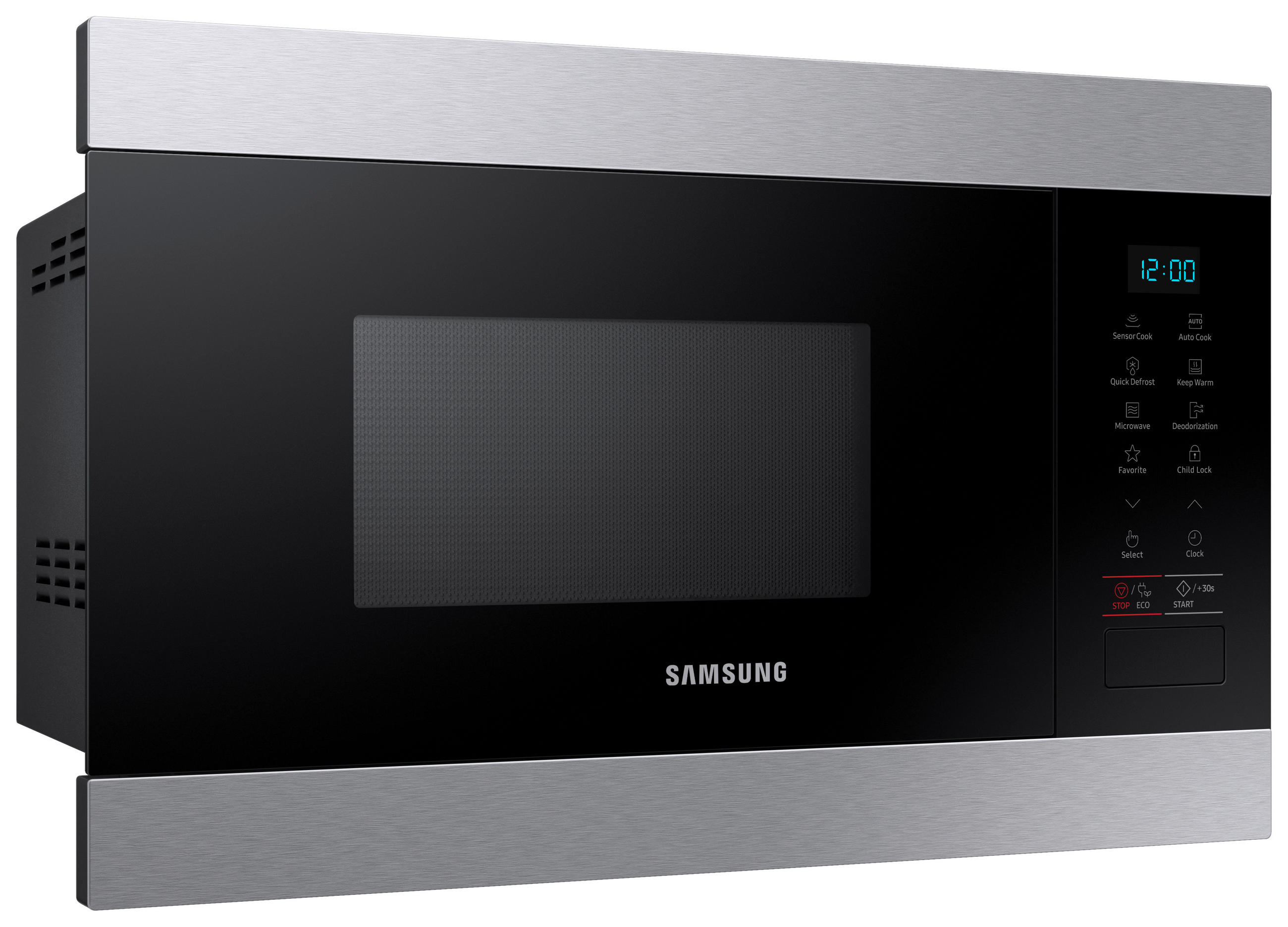 EINBAUMIKROWELLE MS22M8074AT/EG  - Edelstahlfarben/Schwarz, Basics, Glas/Keramik (59,5/38/32cm) - Samsung