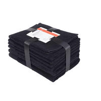 FROTTIERSET PANA Schwarz 8-teilig  - Schwarz, Basics, Textil