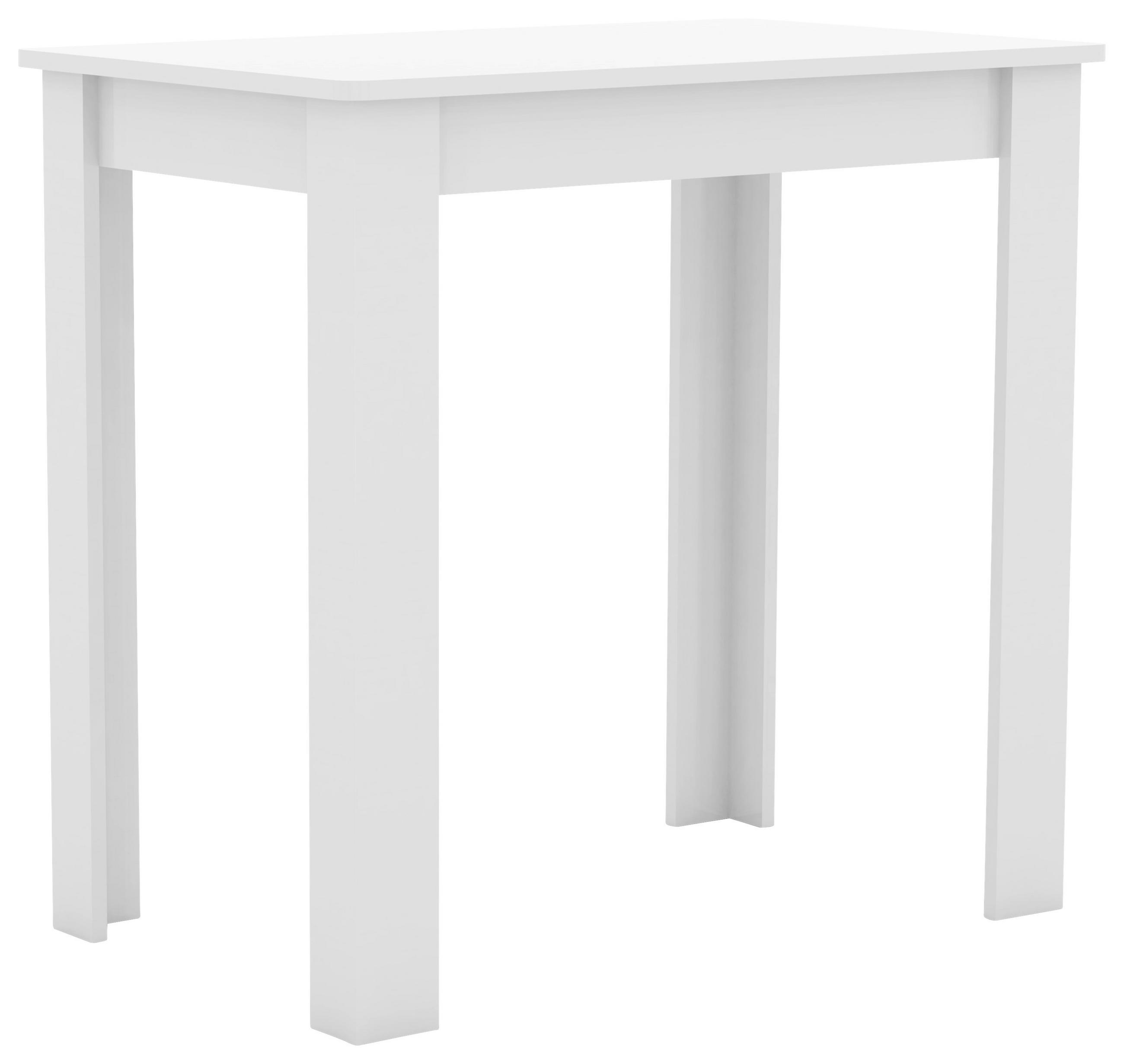 ESSTISCH rechteckig Weiß  - Weiß, MODERN, Holzwerkstoff (80/76/50cm) - MID.YOU