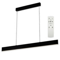 ZÁVĚSNÉ LED SVÍTIDLO,  118/120/1.5 cm - černá, Basics, kov (118/120/1.5cm)