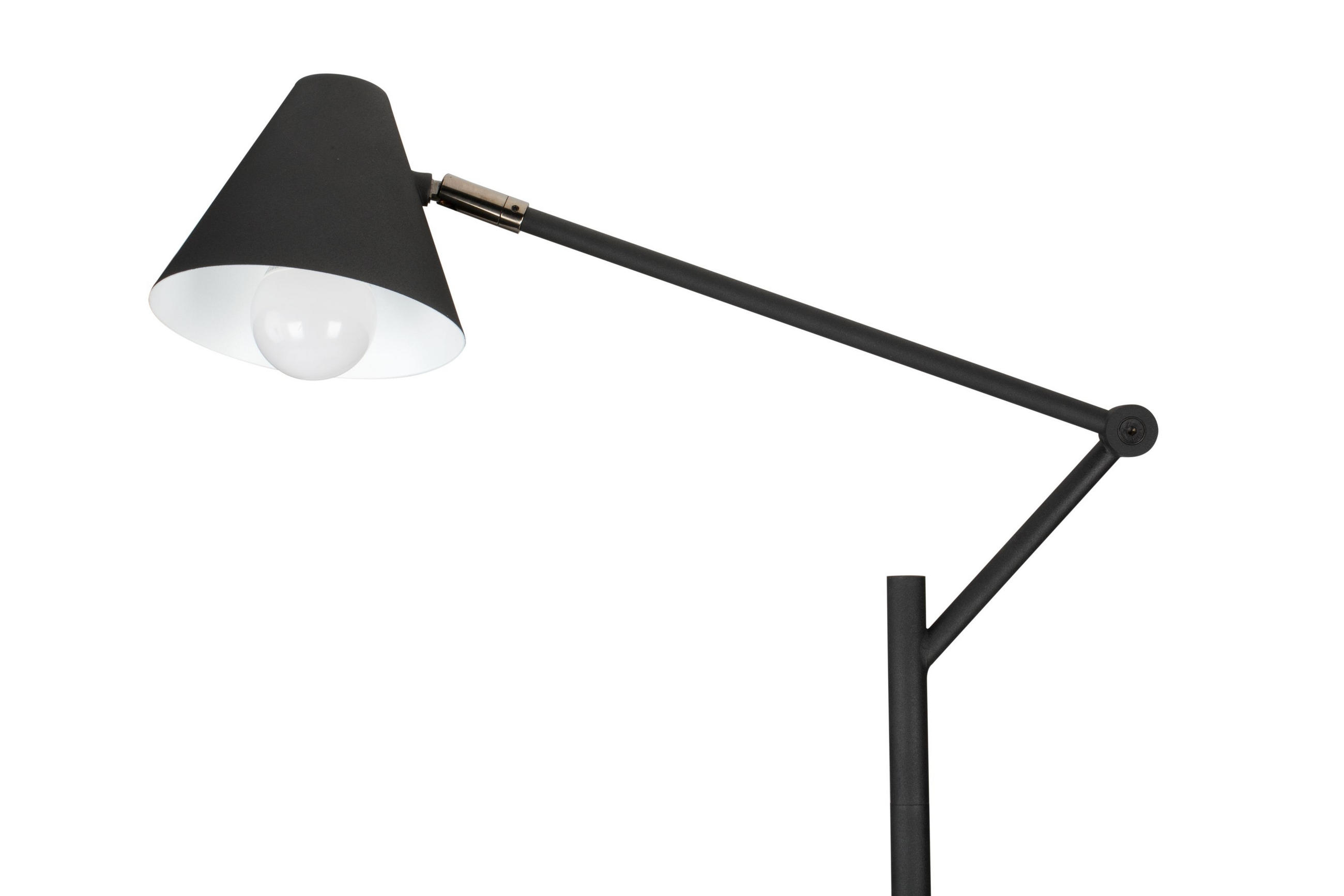 STOJACIA LAMPA, 50/25/130-158 cm - čierna, Konventionell, kov (50/25/130-158cm) - Novel