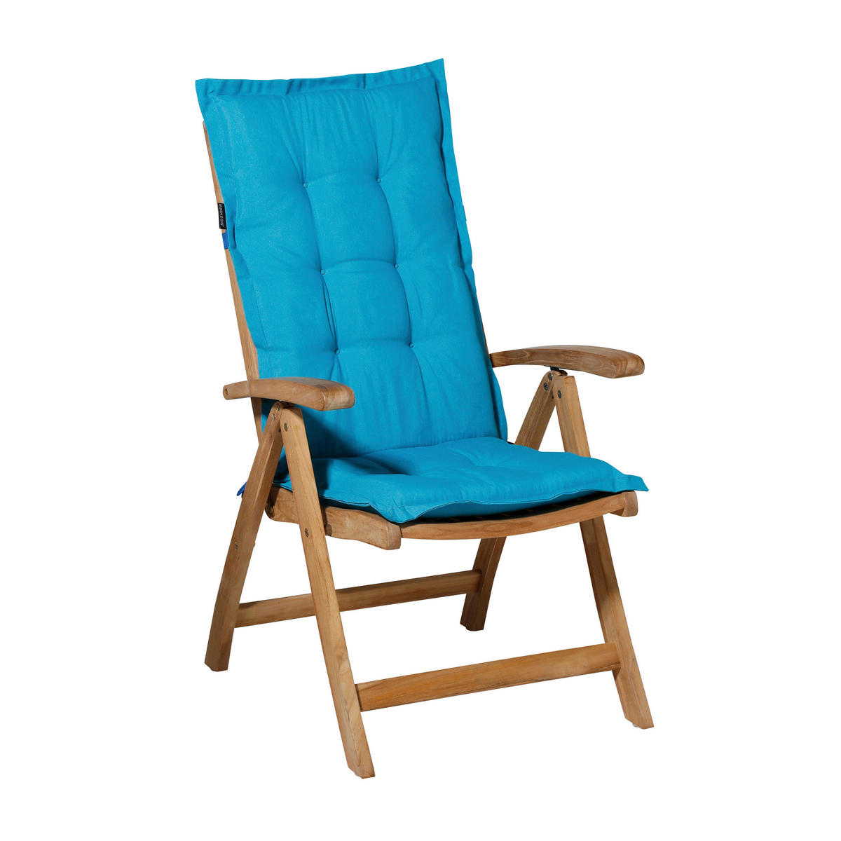 SESSELAUFLAGE in Blau Uni  - Blau, Basics, Textil (50/7/123cm)