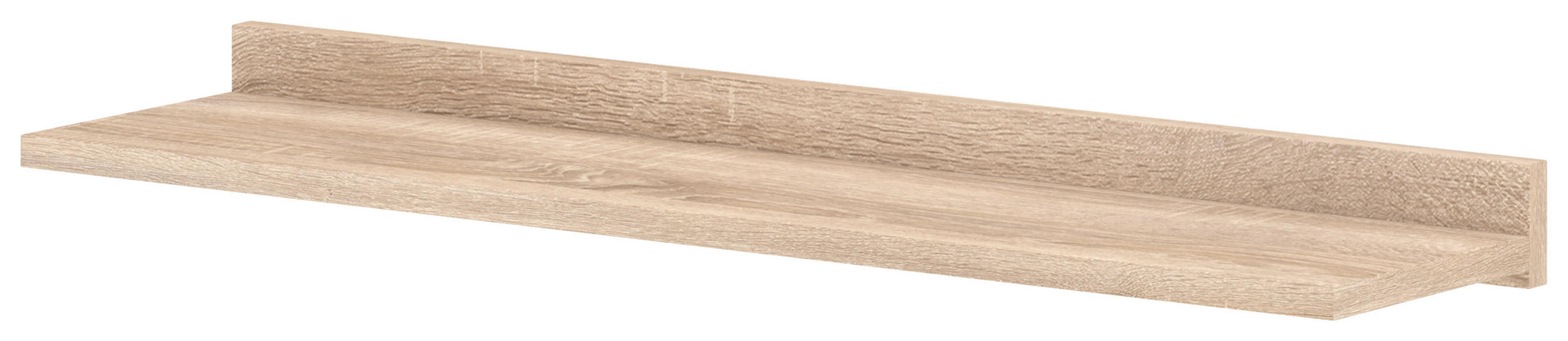 WANDREGAL Eichefarben, Schwarz  - Eichefarben/Schwarz, Design, Holzwerkstoff (105/25/8cm) - MID.YOU