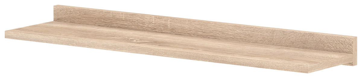 WANDREGAL Eichefarben, Schwarz  - Eichefarben/Schwarz, Design, Holzwerkstoff (105/25/8cm) - MID.YOU