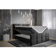 BOXBETT 180/200 cm  in Anthrazit  - Chromfarben/Anthrazit, Design, Holz/Holzwerkstoff (180/200cm) - Esposa