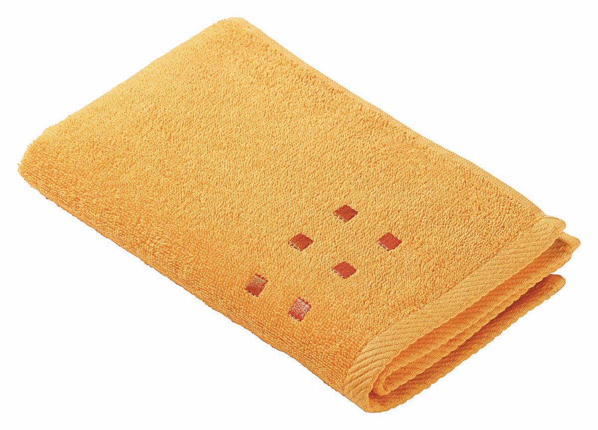 GÄSTETUCH 30/50 cm Quattro Orange  - Orange, KONVENTIONELL, Textil (30/50cm) - Esposa