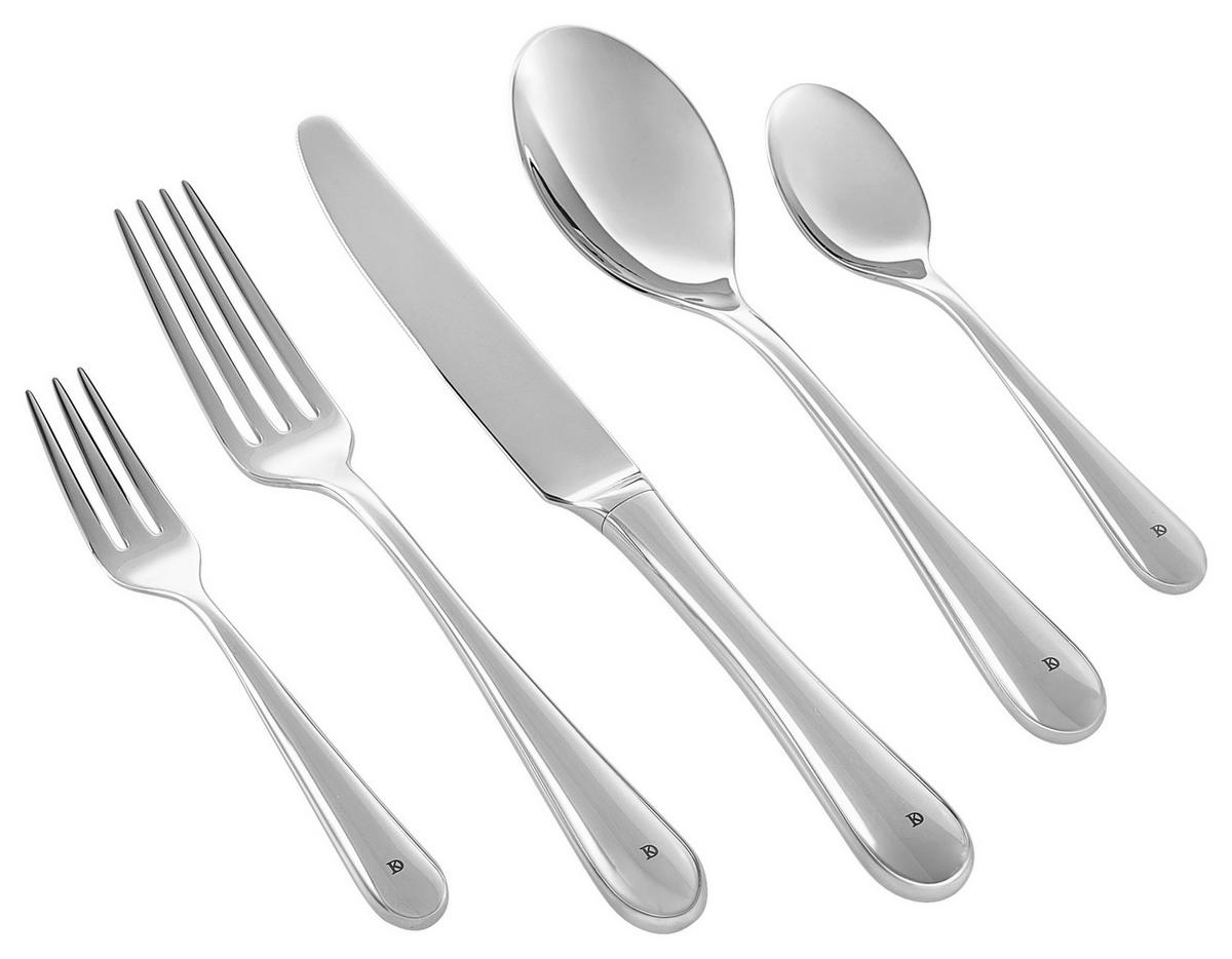 BESTICKSET 30 delar rostfritt stål  för 6 personer  - stålfärgad, Design, metall - Dieter Knoll