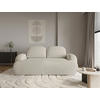 2-SITZER-SOFA Sevilla Plus in Bouclé Creme  - Creme/Schwarz, Design, Kunststoff/Textil (210/92/110cm) - MID.YOU