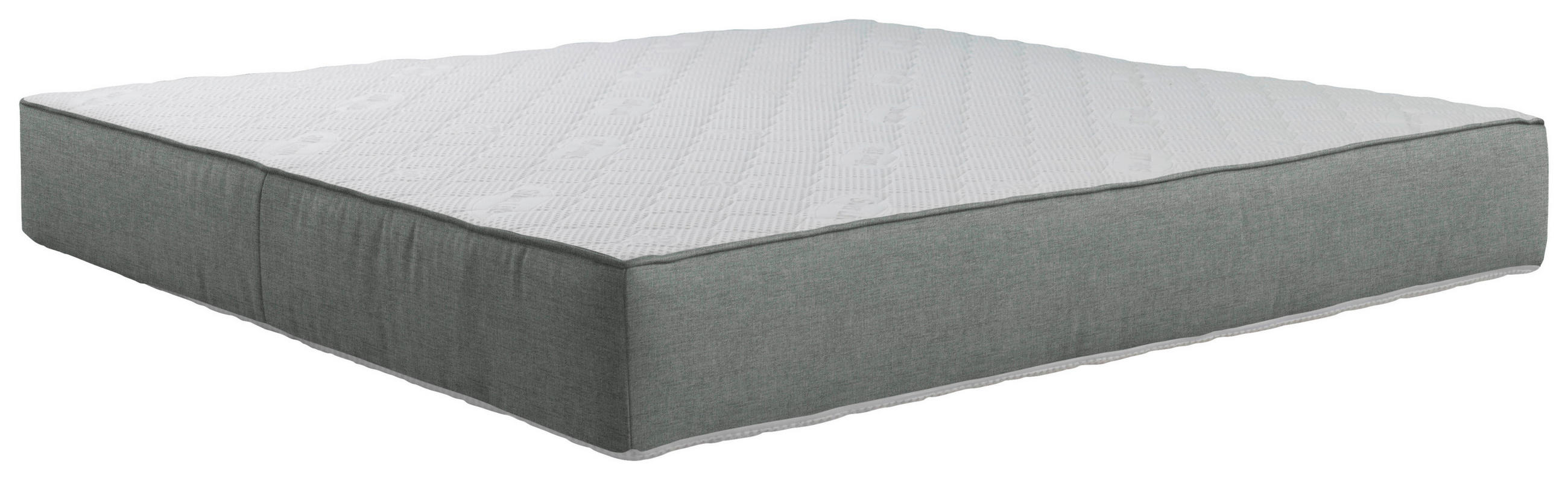 TASCHENFEDERKERNMATRATZE 140/200 cm Höhe ca. 25 cm  - Weiß/Grau, Trend, Textil (140/200cm) - Esposa