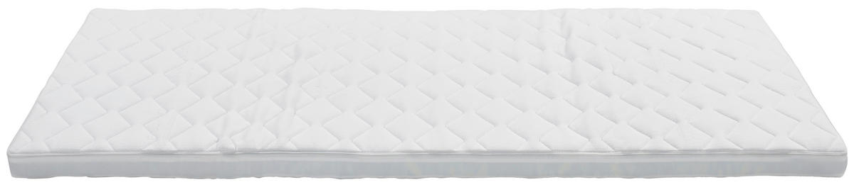 Topper Sigma 120/200 cm Höhe ca. 8 cm  - Weiß, Textil (120/200cm) - Primatex