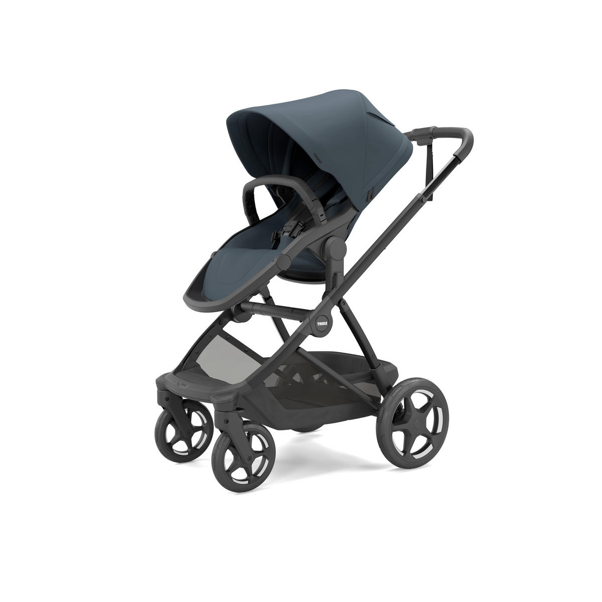 KOMBIKINDERWAGEN Charm 2in1  - Schwarz/Dunkelblau, Design, Kunststoff/Metall (91/61/59null) - Thule