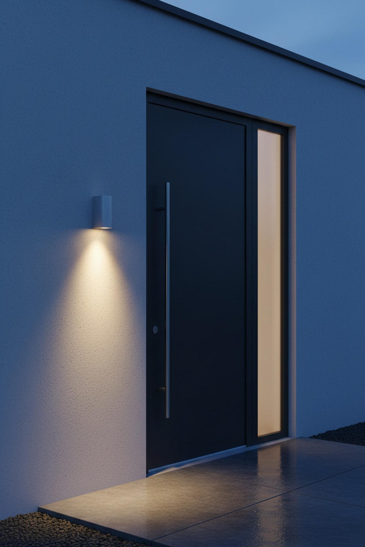 AUßENWANDLEUCHTE Alor 7/16/9 cm  - Silberfarben, Basics, Kunststoff/Metall (7/16/9cm) - Markslöjd