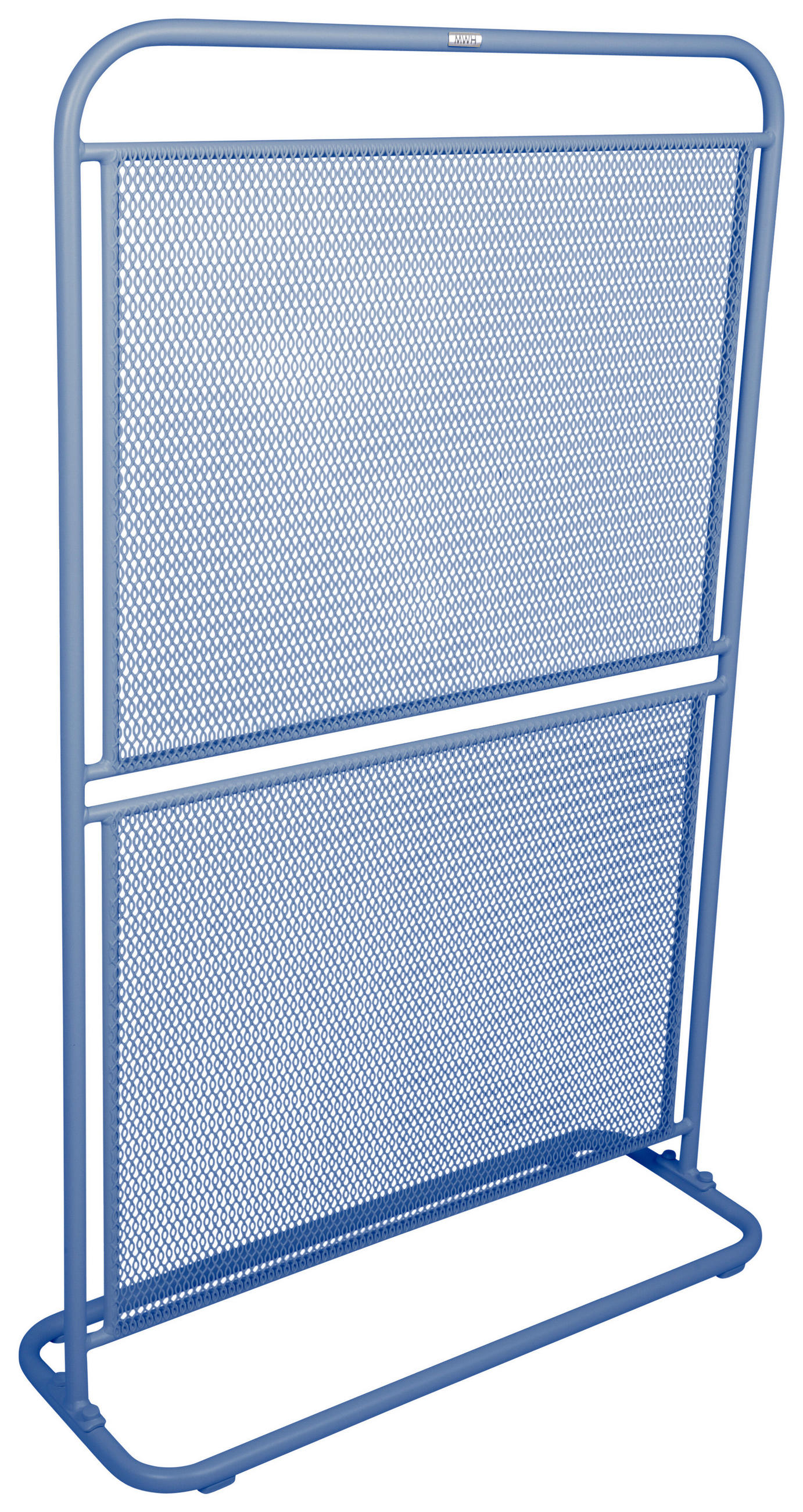 SICHTSCHUTZ - Hellblau, MODERN, Metall (80/124/30cm) - Gardenson