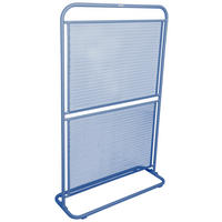 SICHTSCHUTZ - Hellblau, MODERN, Metall (80/124/30cm) - Gardenson