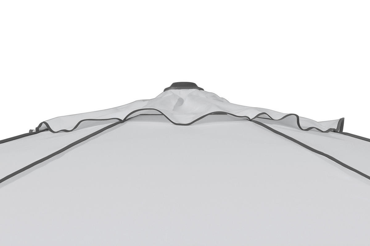 SONNENSCHIRM 350 cm Silberfarben  - Anthrazit/Silberfarben, Basics, Textil/Metall (350/275/350cm) - Schneider