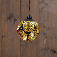 LED-DEKOLEUCHTE 12 cm  - Goldfarben/Schwarz, Basics, Glas (12cm) - X-Mas