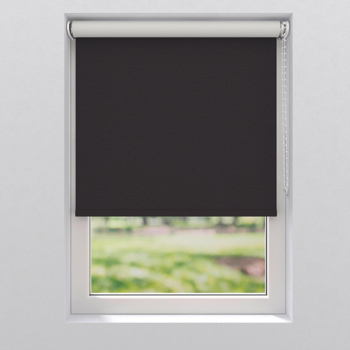 VERDUNKELUNGSROLLO 90/275 cm  - Schwarz, Design, Textil (90/275cm)