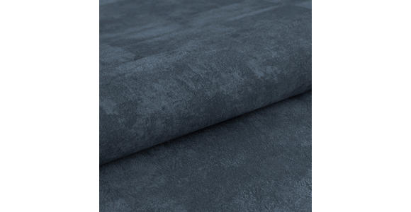 SCHLAFSOFA Chenille Dunkelblau  inkl. Rückenkissen, Armlehnenkissen, Bettkasten, Schlaffunktion, Rücken echt  - Schwarz/Dunkelblau, KONVENTIONELL, Textil/Metall (203/94/96cm) - Carryhome