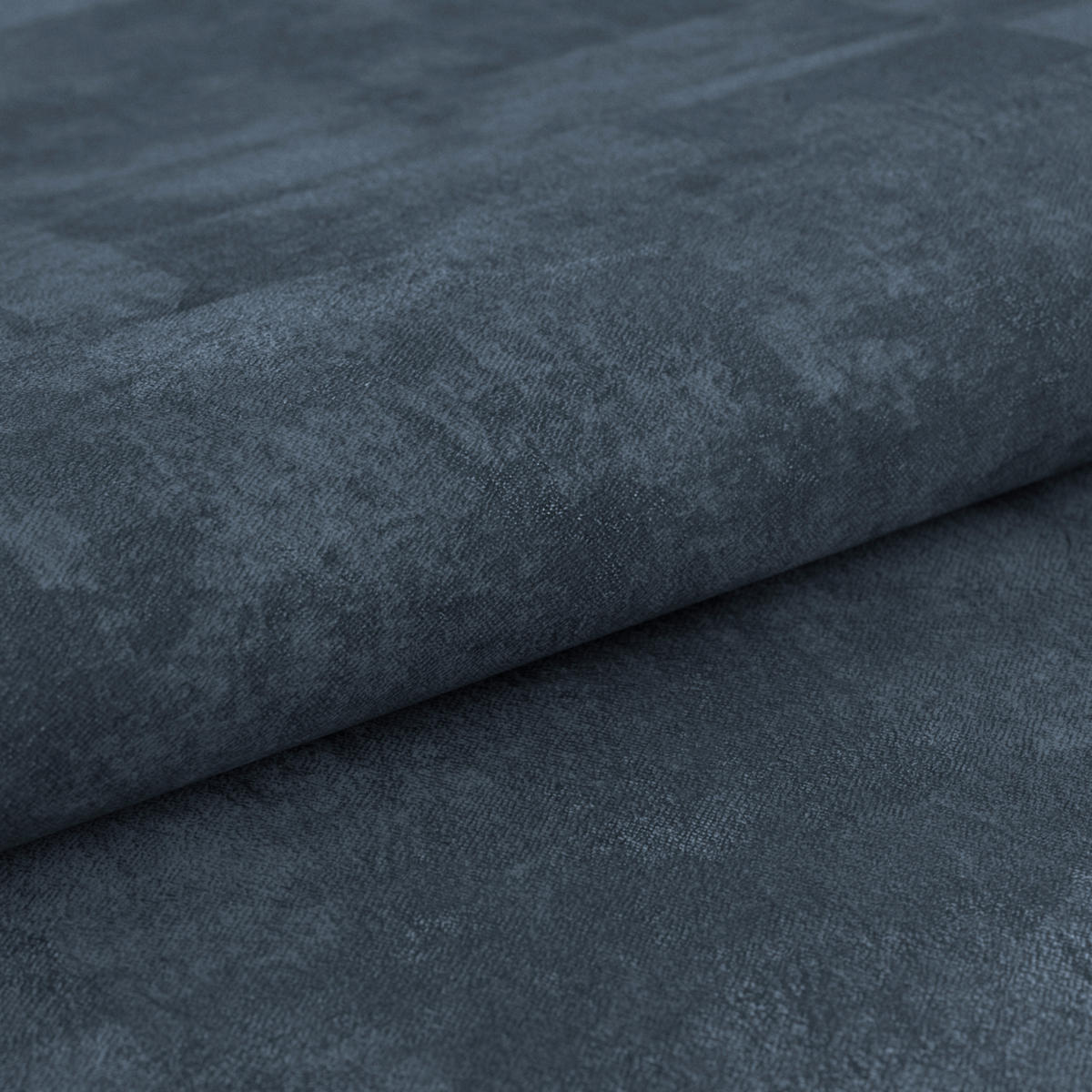 SCHLAFSOFA  mit Liegefunktion, Schlafen auf Sitzhöhe, Rücken echt Chenille Dunkelblau  - Schwarz/Dunkelblau, KONVENTIONELL, Textil/Metall (203/94/96cm) - Carryhome