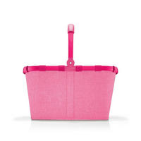 NÁKUPNÍ KOŠÍK pink - pink/černá, Basics, textil (49/29/28cm) - Reisenthel