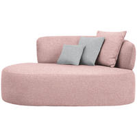 RÉCAMIERE  in Flachgewebe Grau, Altrosa  - Schwarz/Altrosa, MODERN, Kunststoff/Textil (166/86/105cm) - Hom`in