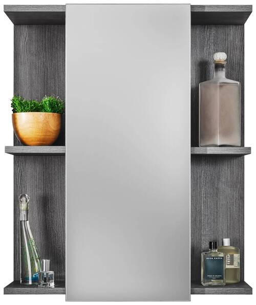 SPIEGELSCHRANK 60/71/20 cm  - Silberfarben, Modern, Glas/Holzwerkstoff (60/71/20cm) - MID.YOU