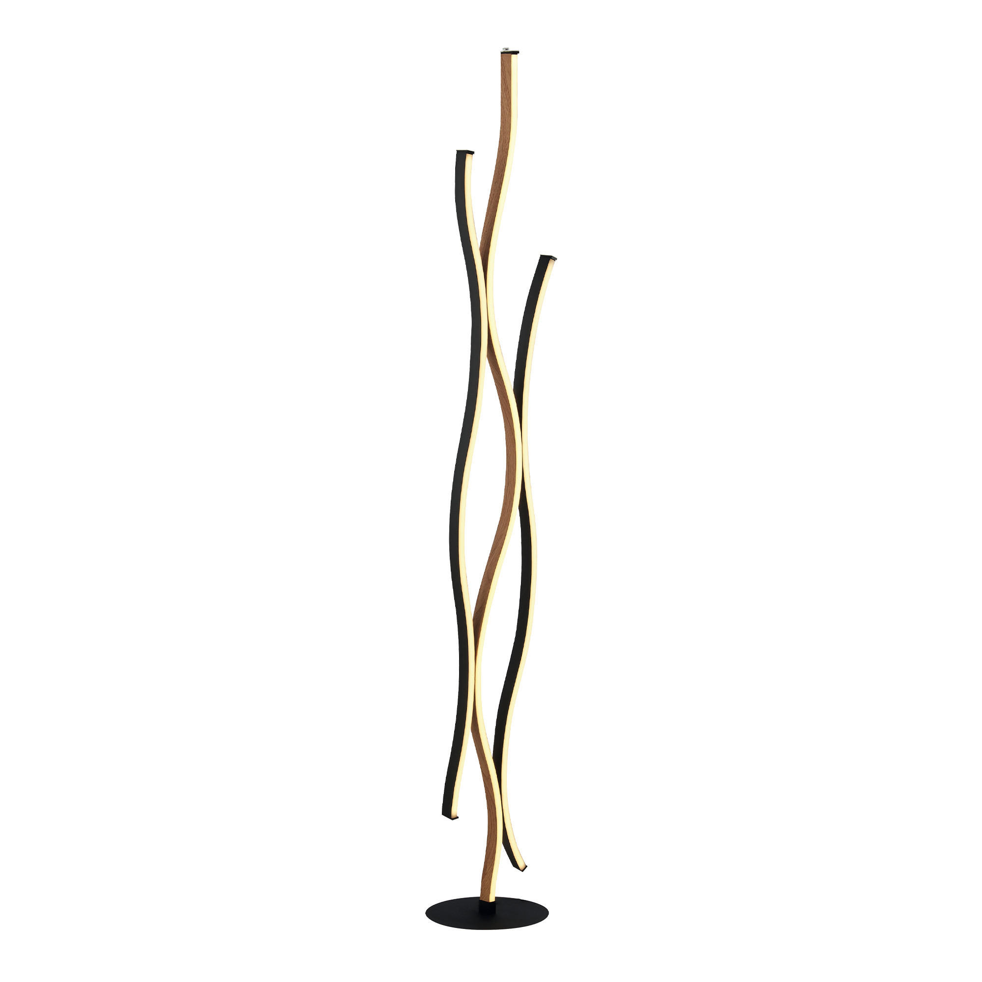Searchlight Led-Stehleuchte Bloom Swirl Schwarz 20 cm