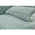 SCHLAFSOFA Cord Pastellgrün Rückenkissen, Armlehnenkissen, Bettkasten, Schlaffunktion, Rücken echt, Liegefläche im Originalstoff  - Pastellgrün/Schwarz, KONVENTIONELL, Kunststoff/Textil (211/96/105cm) - Carryhome