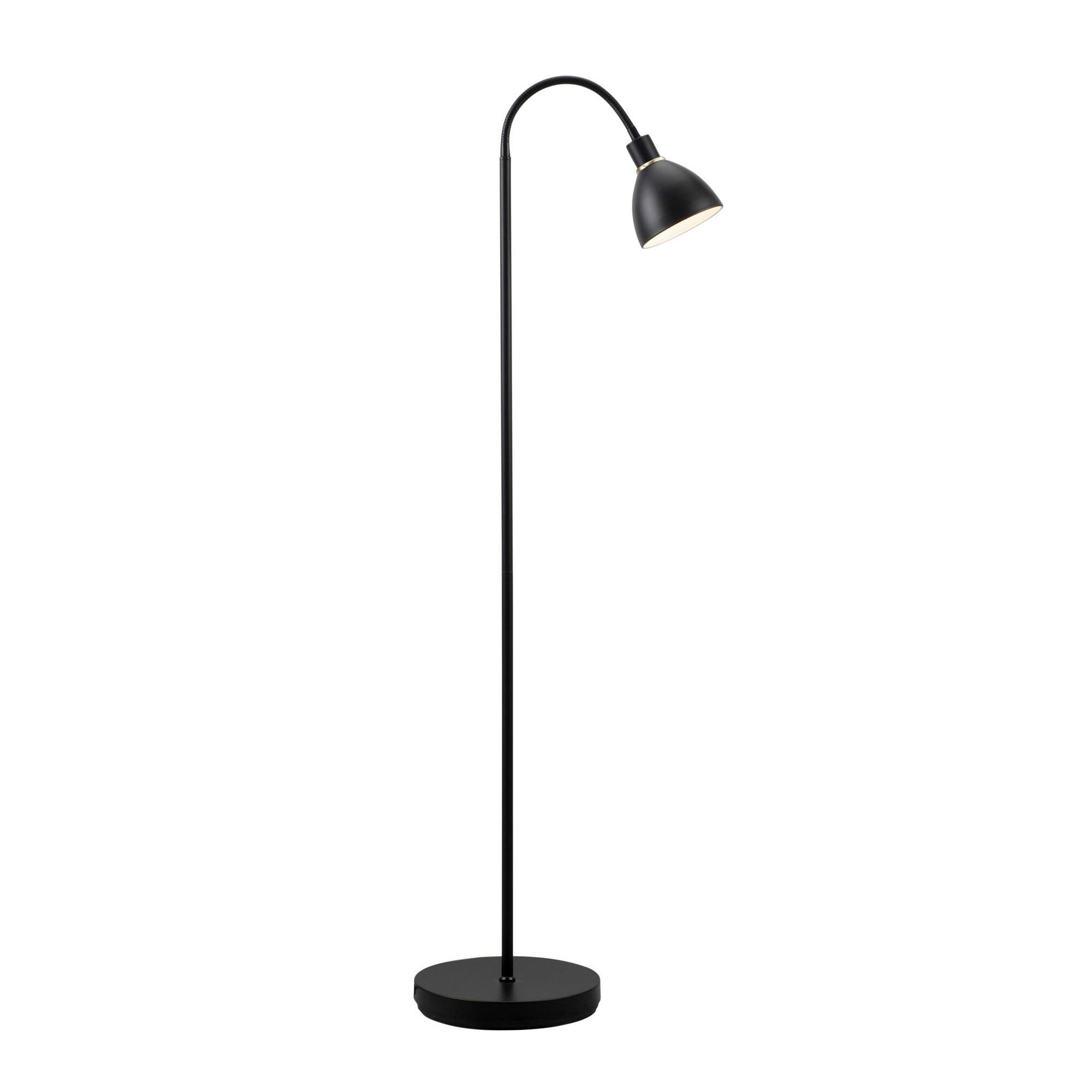 STEHLEUCHTE 25,4/153,5 cm    - Schwarz, KONVENTIONELL, Metall (25,4/153,5cm) - Nordlux